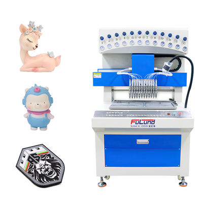  12 color PVC silicone automatic high precision dispensing drop plastic machine 12-color dotting machine